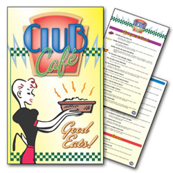 Club cafe menu
